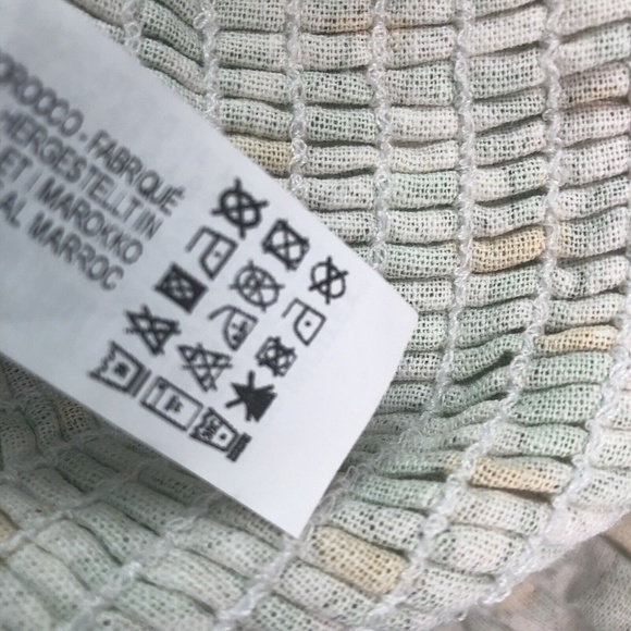 ZARA Smocked floral Mini Dress M cottagecore coquette - Picture 13 of 13